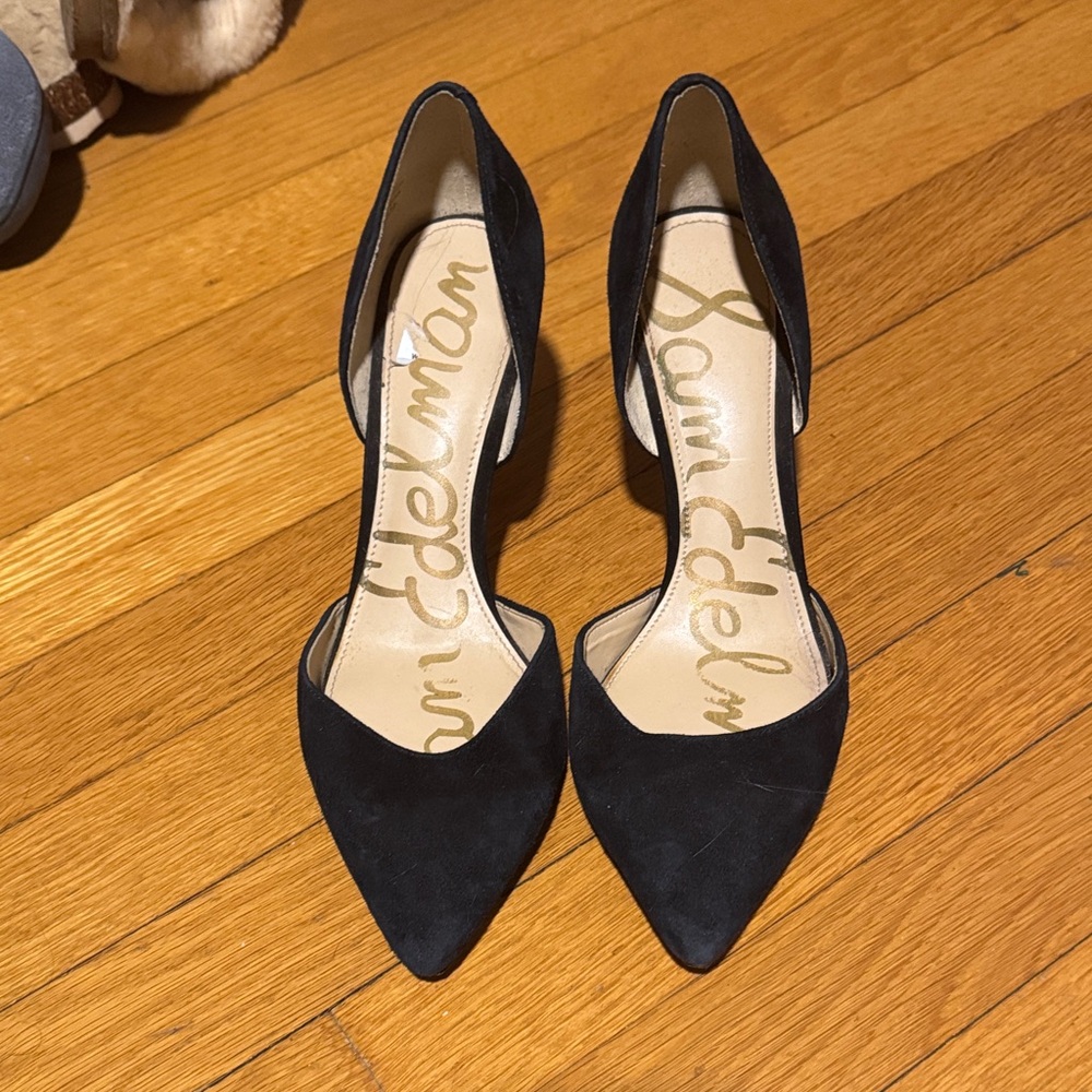 Sam Edelman Black Pointed Toe Heels